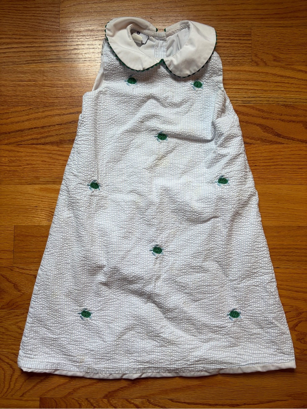 Nantucket Kids seersucker turtle dress size 8
